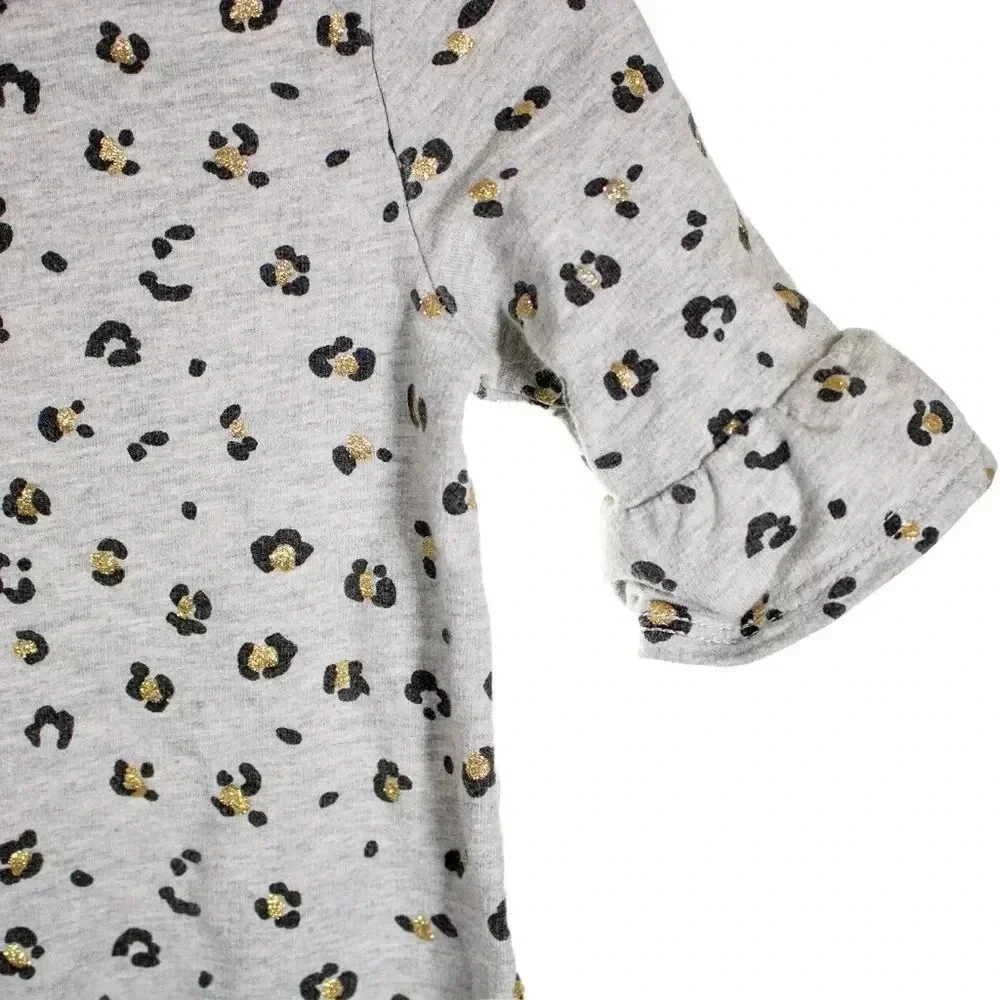 OshKosh Bgosh Gray Cheetah Print Dress 3T